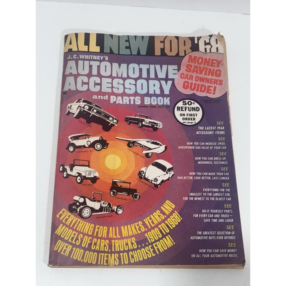 Vintage 6 Lot Of JC Whitney Parts & Accessories Magazines, Automotive All Makes - Picture 5 of 9